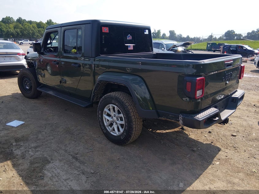 Vin: 1c6jjtag7pl545286, lot: 46213829, jeep gladiator sport s 4x4 20233