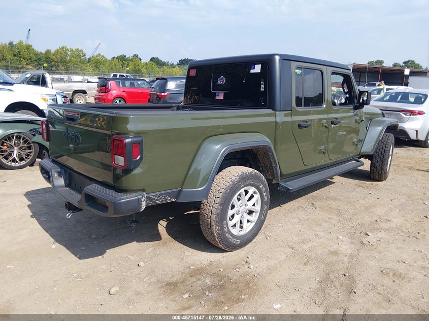 Vin: 1c6jjtag7pl545286, lot: 46213829, jeep gladiator sport s 4x4 20234
