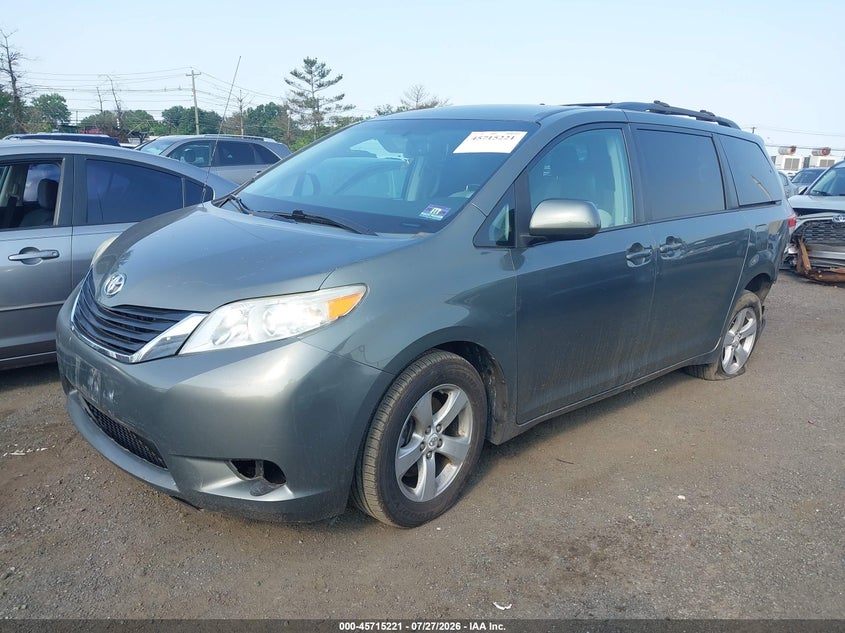 Vin: 5tdkk3dc6bs097813, lot: 46213903, toyota sienna le v6 20112