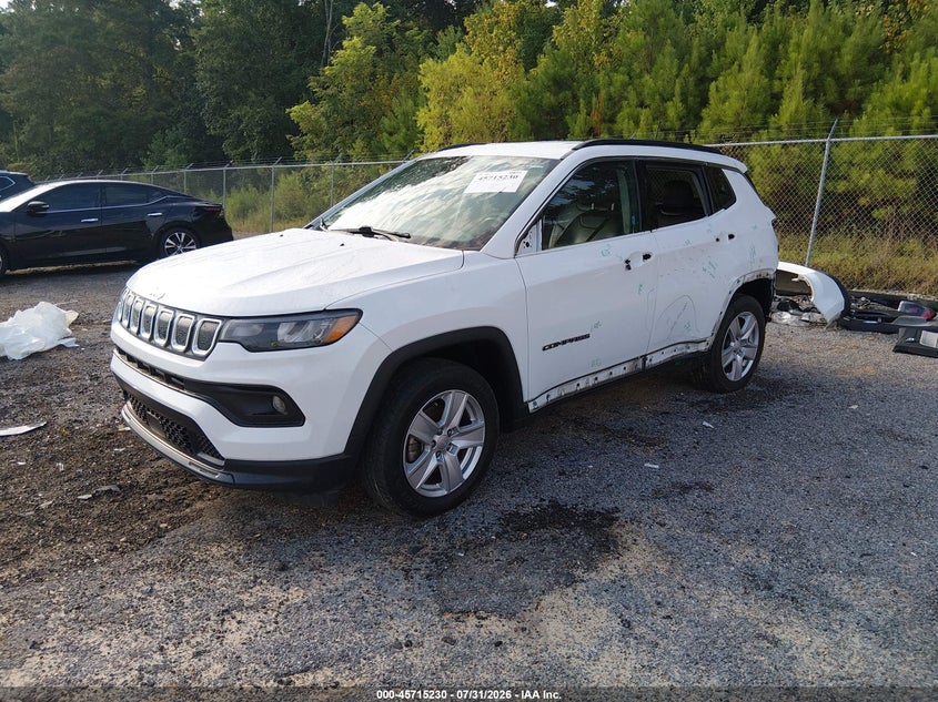 Vin: 3c4njcbb6nt145900, lot: 46213912, jeep compass latitude fwd 20222