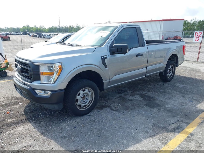 Vin: 1ftmf1c5xmkf13392, lot: 46214031, ford f-150 xl 20212