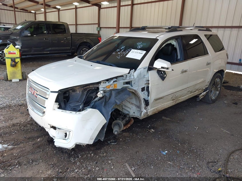 Vin: 1gkkrtkd7dj173230, lot: 46214042, gmc acadia denali 20132
