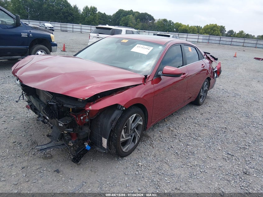Vin: kmhls4dg5ru700216, lot: 46214076, hyundai elantra sel 20242