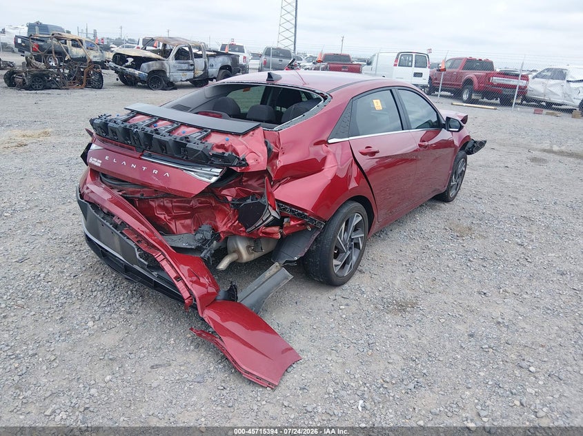 Vin: kmhls4dg5ru700216, lot: 46214076, hyundai elantra sel 20244