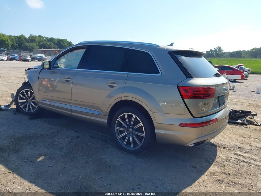 Vin: wa1laaf76hd011491, lot: 46214098, audi q7 3.0t premium 20173
