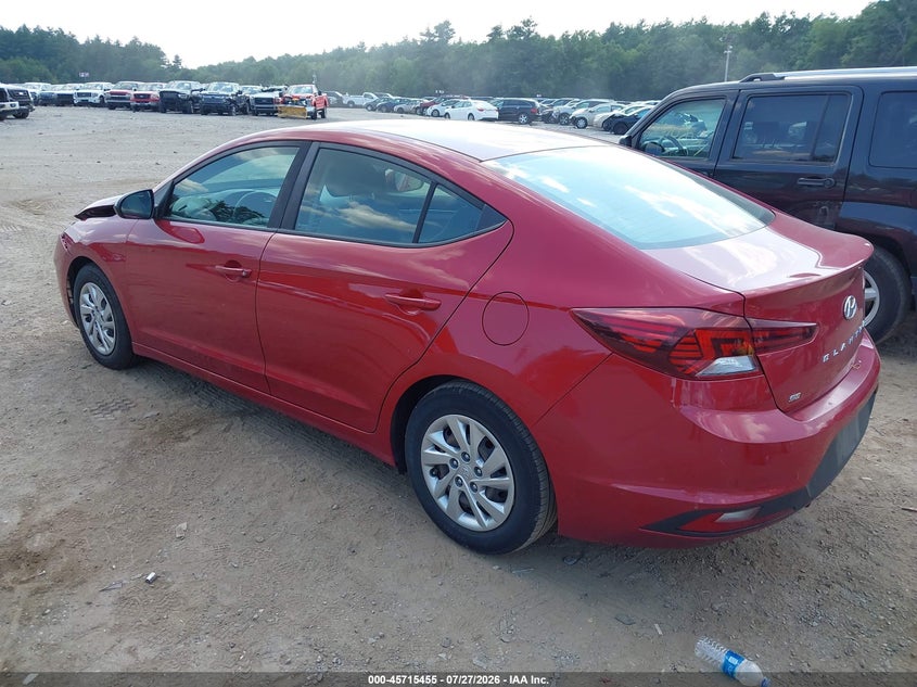 Vin: kmhd74lf0ku835009, lot: 46214137, hyundai elantra se 20193