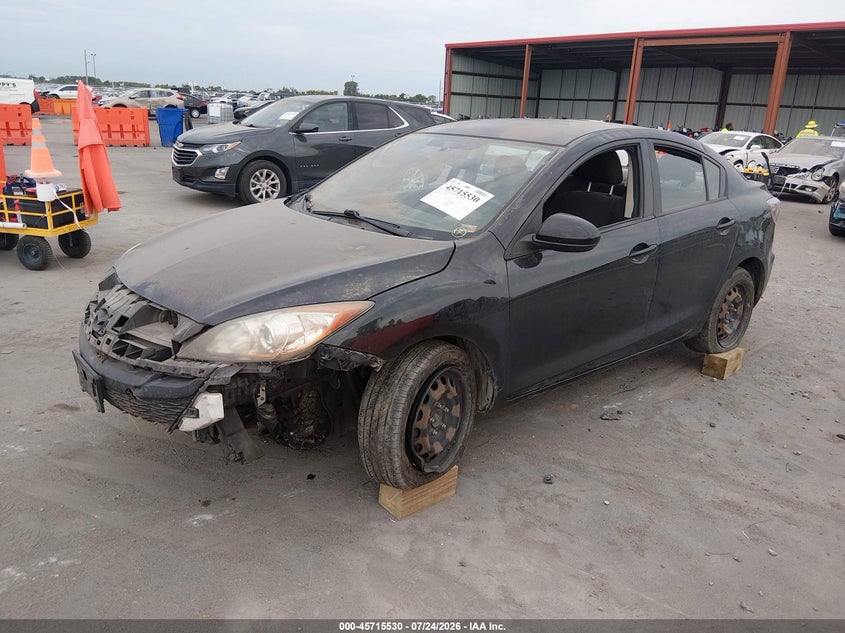 Vin: jm1bl1uf8b1386166, lot: 46214212, mazda mazda3 i sport 20112
