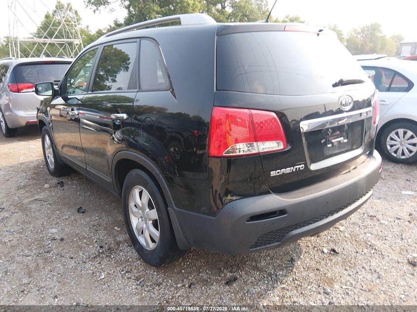 Vin: 5xykt3a60cg303475, lot: 46214221, kia sorento lx 20123