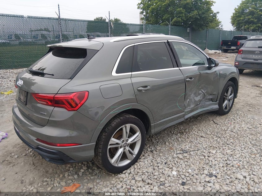 Vin: wa1eecf38l1032939, lot: 46214248, audi q3 premium plus 45 tfsi s line quattro tiptronic 20204