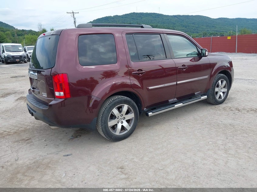Vin: 5fnyf4h91db034726, lot: 46214264, honda pilot touring 20134