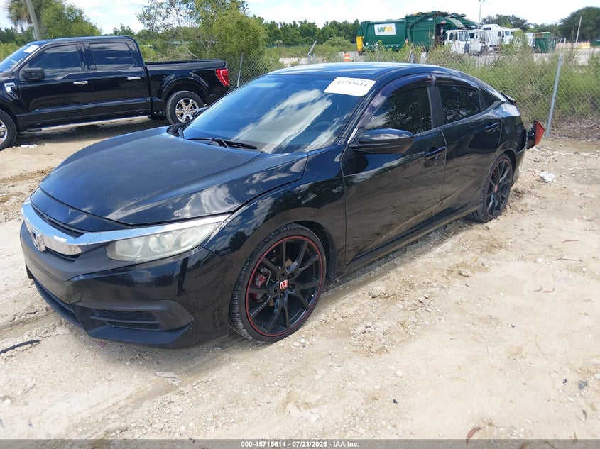 Vin: 19xfc2s55ge061054, lot: 46214296, honda civic lx 20162