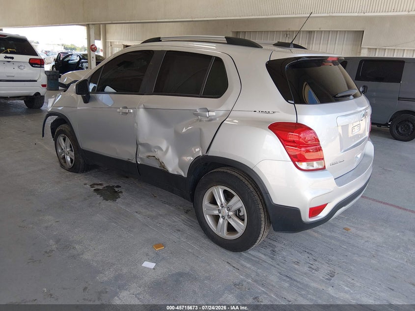 Vin: kl7cjpsm1nb567913, lot: 46214355, chevrolet trax awd lt 20223