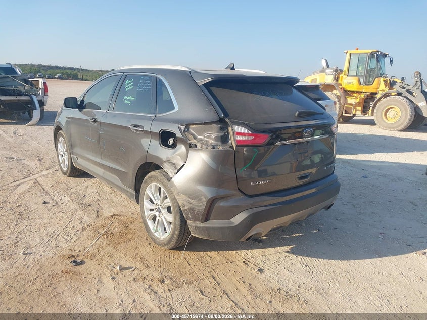 Vin: 2fmpk3k92lbb49353, lot: 46214356, ford edge titanium 20203