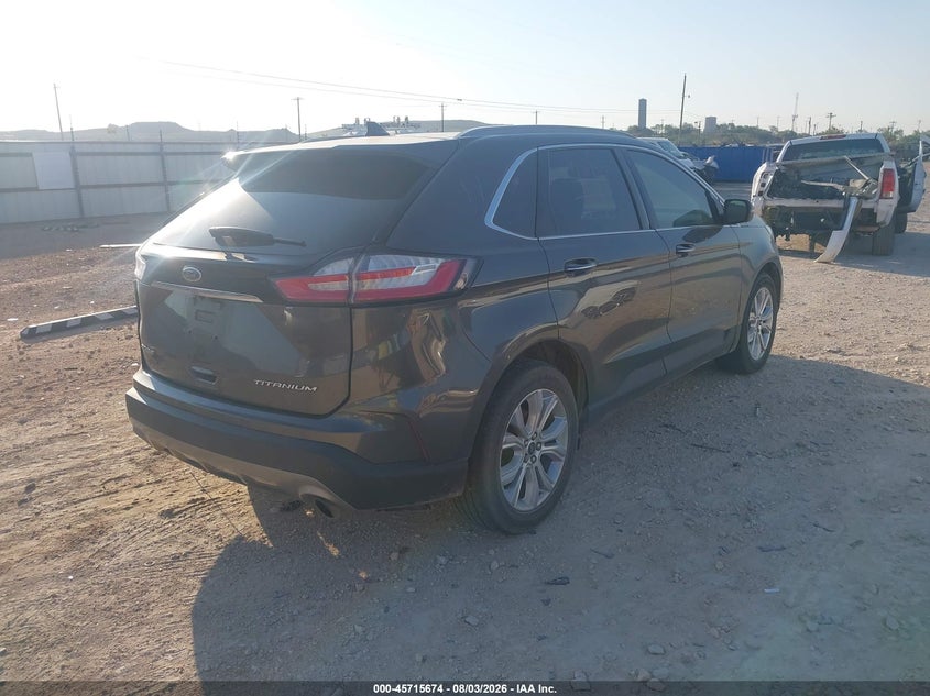 Vin: 2fmpk3k92lbb49353, lot: 46214356, ford edge titanium 20204