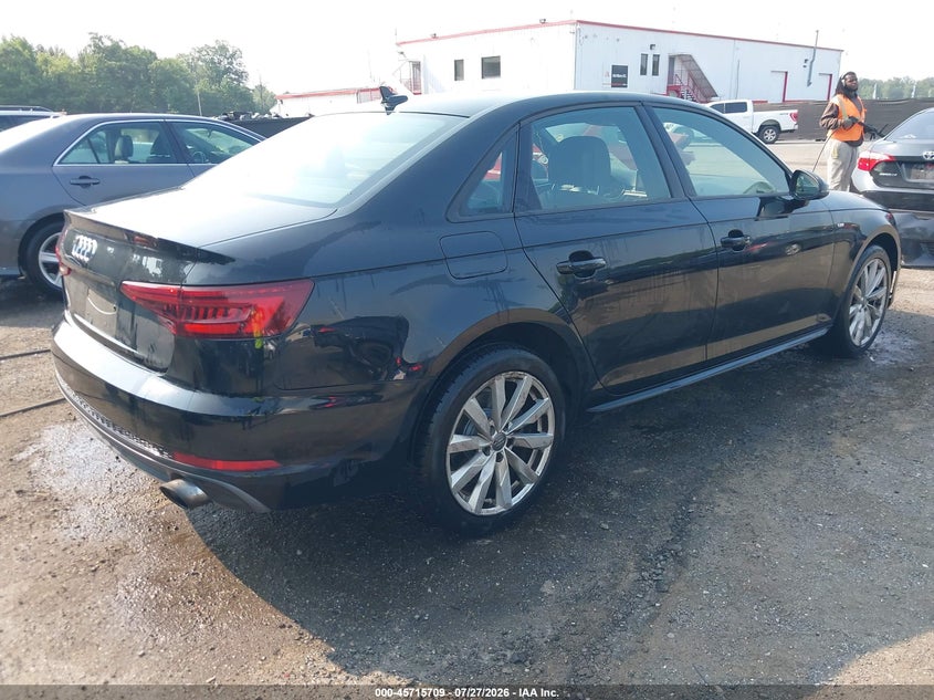 Vin: waukmaf49jn016275, lot: 46214391, audi a4 2.0t ultra premium 20184