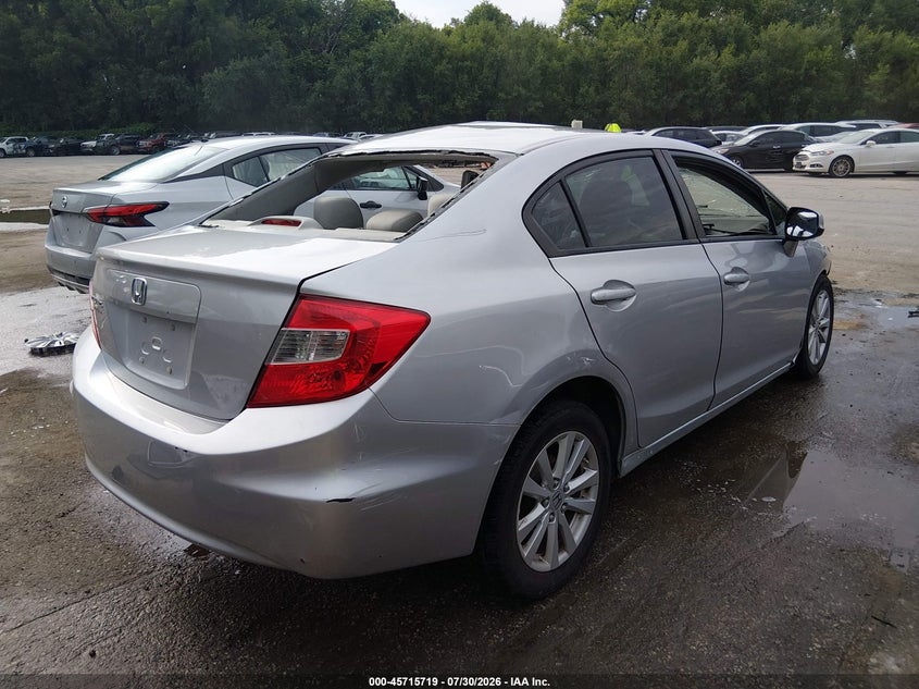 Vin: 19xfb2f82ce029704, lot: 46214401, honda civic ex 20124