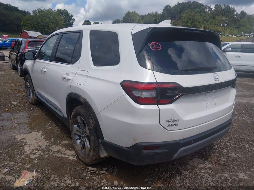 Vin: 5fnyg1h40sb163957, lot: 46214407, honda pilot ex-l 20253