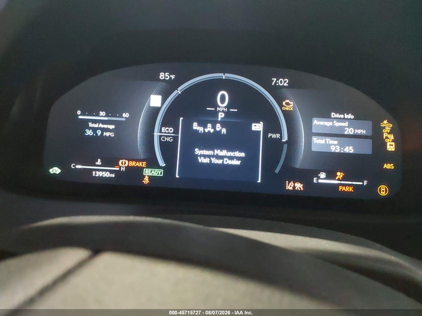 LEXUS UX 300H 2025 VIN JTHUCJDH3S2005455