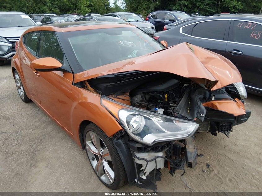 Vin: kmhtc6ad5cu031701, lot: 46214425, hyundai veloster base w/black 2012 img_1