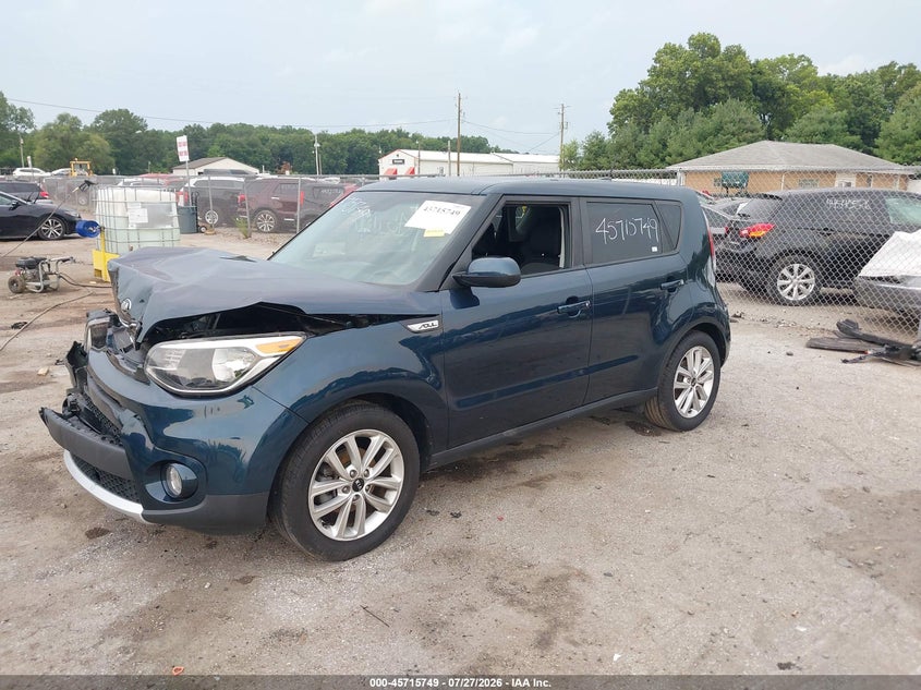 Vin: kndjp3a51j7543748, lot: 46214431, kia soul + 20182