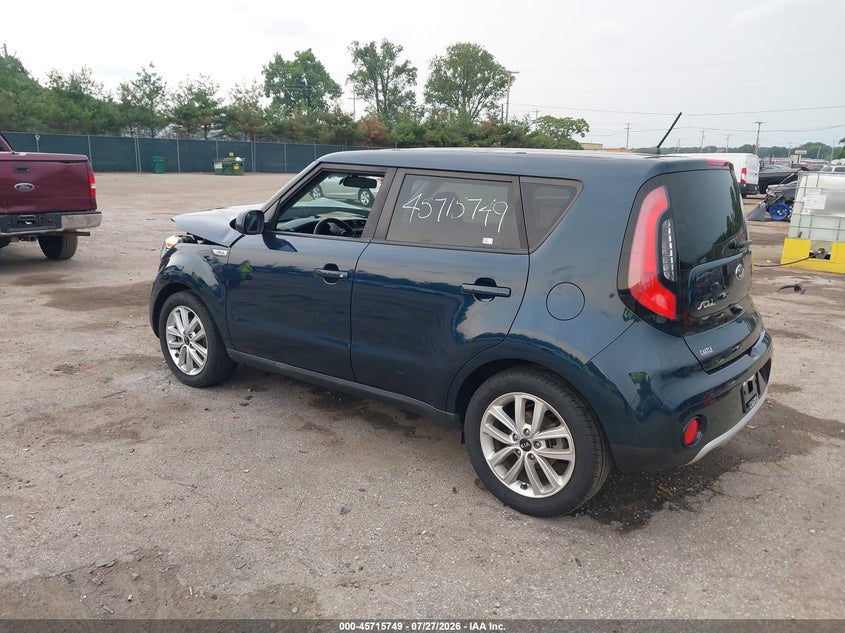 Vin: kndjp3a51j7543748, lot: 46214431, kia soul + 20183