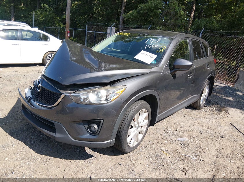 Vin: jm3ke4dy6e0371566, lot: 46214450, mazda cx-5 grand touring 20142