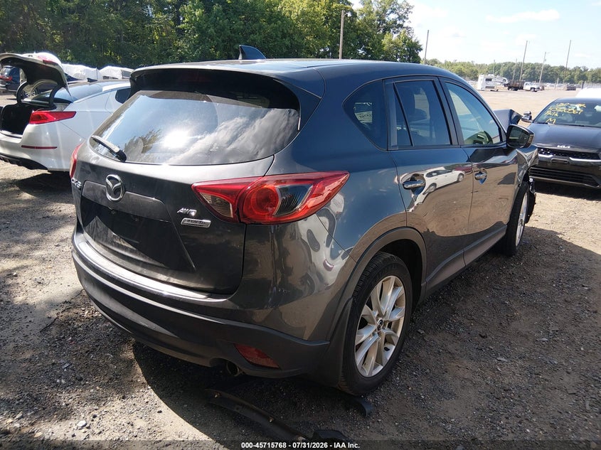 Vin: jm3ke4dy6e0371566, lot: 46214450, mazda cx-5 grand touring 20144