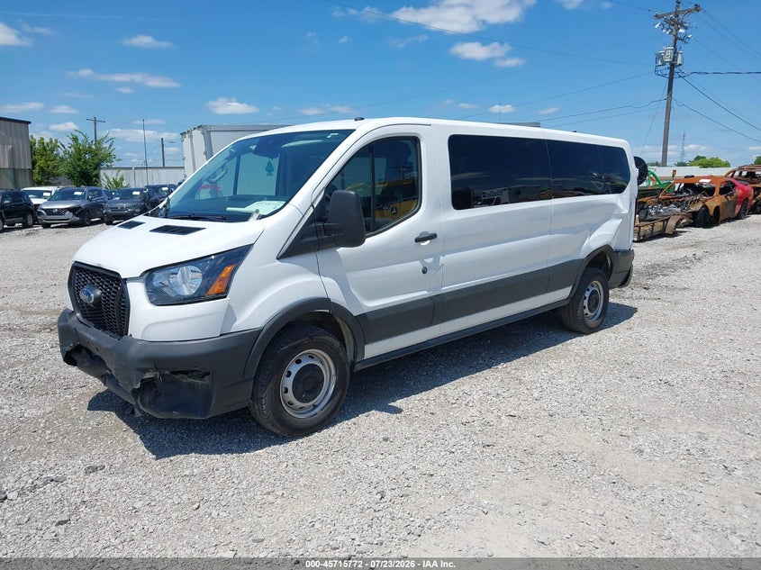 Vin: 1fbax2y84skb07618, lot: 46214454, ford transit-350 passenger van 20252