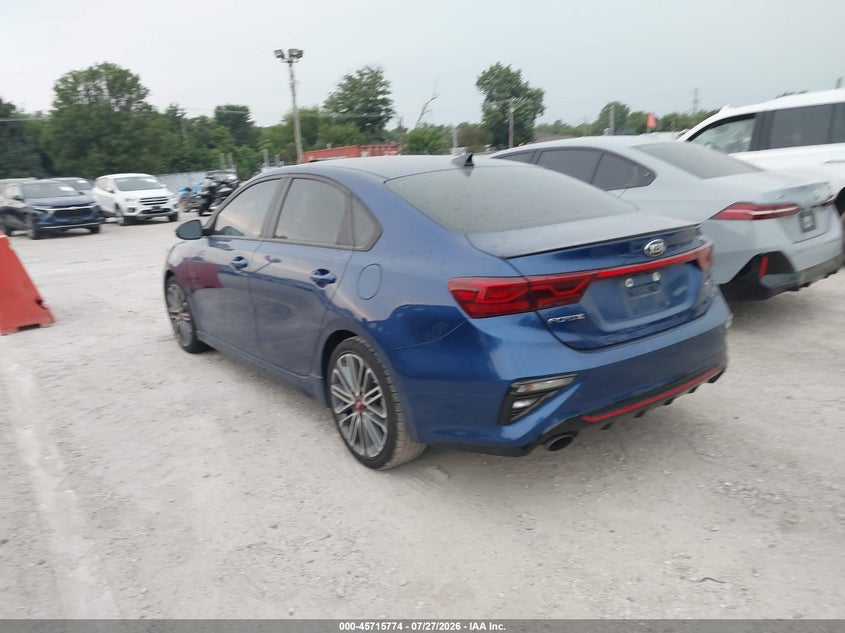 Vin: 3kpf44ac8me390907, lot: 46214456, kia forte gt manual 20213