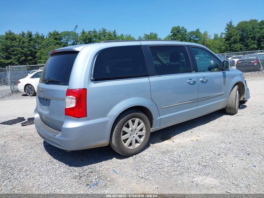 Vin: 2c4rc1bg3dr664979, lot: 46214492, chrysler town & country touring 20134