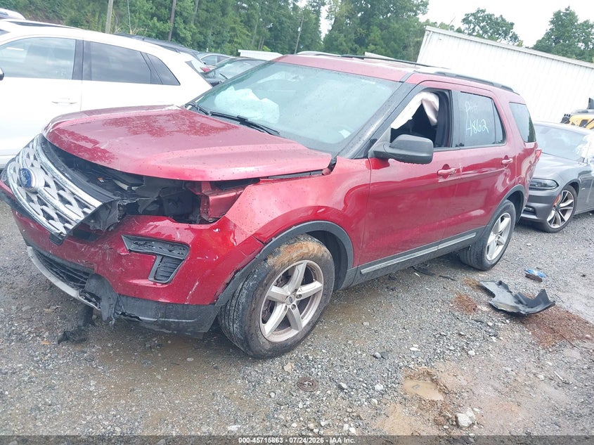 Vin: 1fm5k7d8xjga76225, lot: 46214545, ford explorer xlt 20182