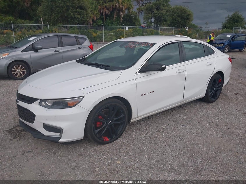 Vin: 1g1zd5st3jf143693, lot: 46214566, chevrolet malibu lt 20182