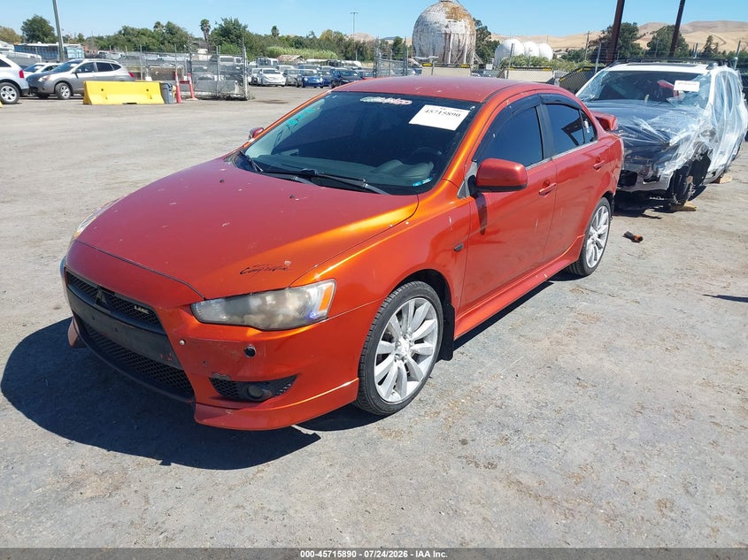 Vin: ja32u8fw7bu041534, lot: 46214572, mitsubishi lancer gts 20112