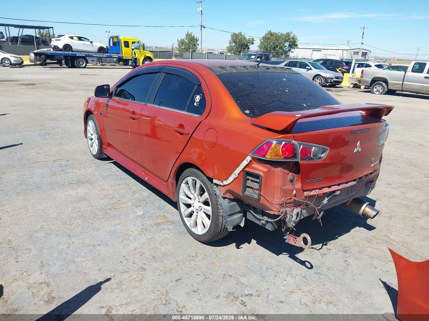 Vin: ja32u8fw7bu041534, lot: 46214572, mitsubishi lancer gts 20113