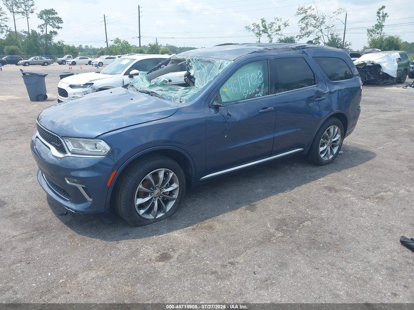 Vin: 1c4rdjag7mc852573, lot: 46214590, dodge durango sxt plus awd 20212