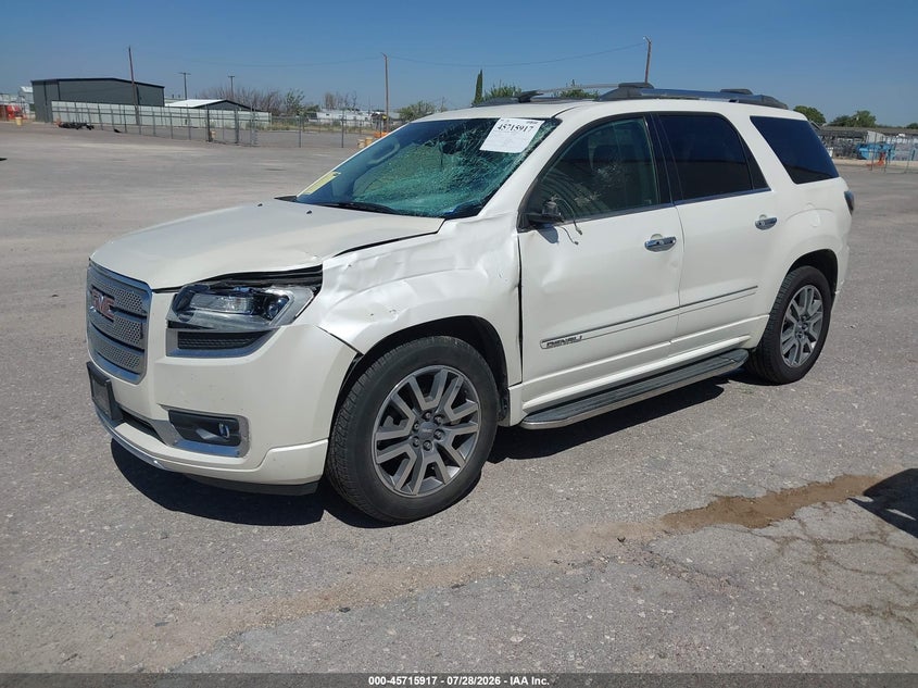 Vin: 1gkkrtkd2ej344113, lot: 46214599, gmc acadia denali 20142