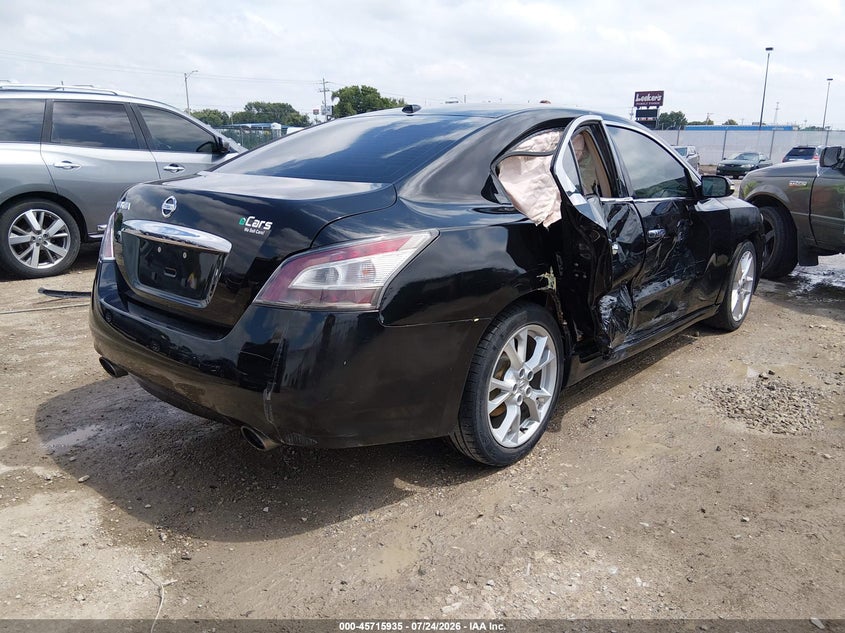 Vin: 1n4aa5ap1ec493824, lot: 46214617, nissan maxima 3.5 sv 20144