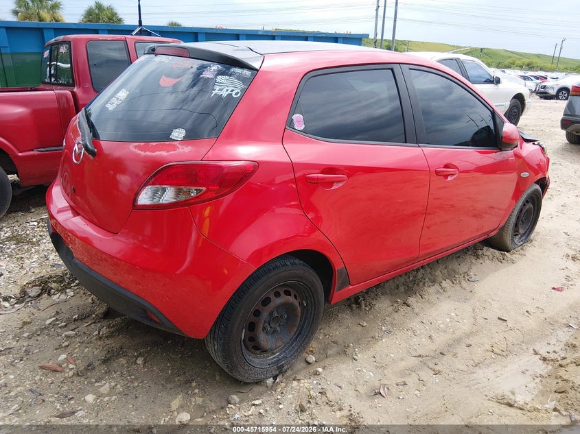 Vin: jm1de1kyxc0140167, lot: 46214636, mazda mazda2 sport 20124