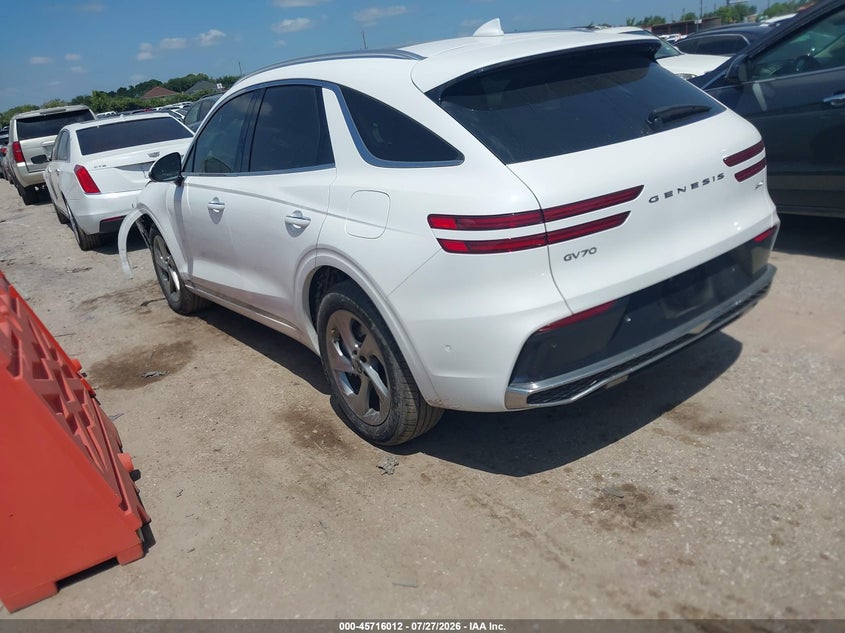Vin: 5nmmbdtbxth048528, lot: 46214694, genesis gv70 2.5t advanced 20263