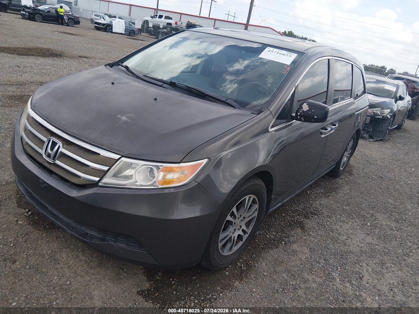 Vin: 5fnrl5h63cb093624, lot: 46214708, honda odyssey ex-l 20122