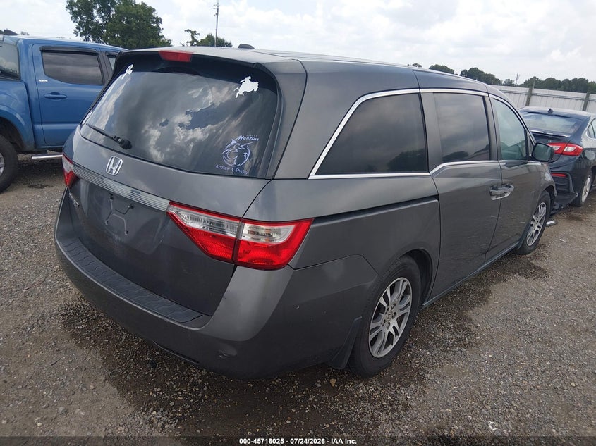 Vin: 5fnrl5h63cb093624, lot: 46214708, honda odyssey ex-l 20124