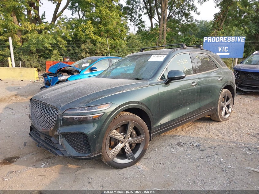 Vin: kmumadtbxpu117524, lot: 46214715, genesis gv70 2.5t awd 20232