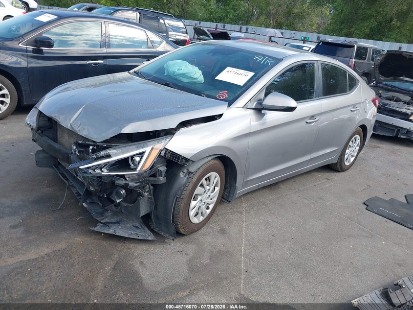 Vin: kmhd74lf6lu045280, lot: 46214751, hyundai elantra se 20202