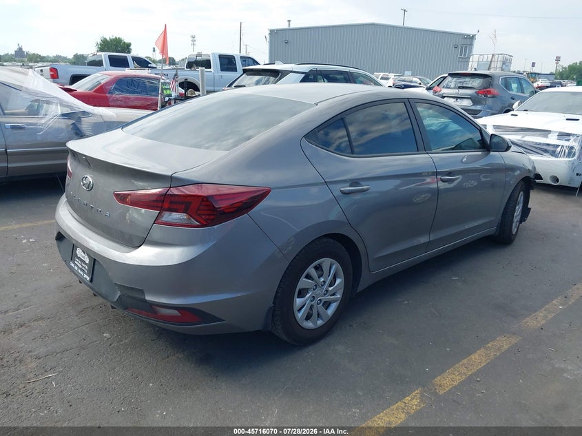 Vin: kmhd74lf6lu045280, lot: 46214751, hyundai elantra se 20204