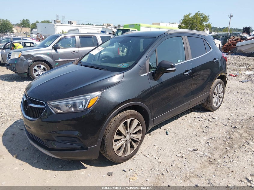 Vin: kl4cjasb2jb603904, lot: 46214765, buick encore preferred 20182
