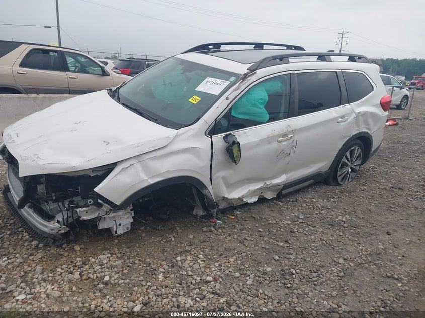Vin: 4s4wmald7m3445628, lot: 46214779, subaru ascent limited 20212