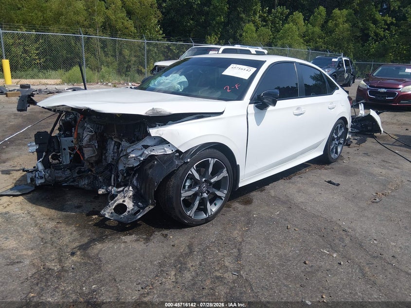 Vin: 2hgfe4f88sh349830, lot: 46214824, honda civic hybrid sport/sport touring 20252