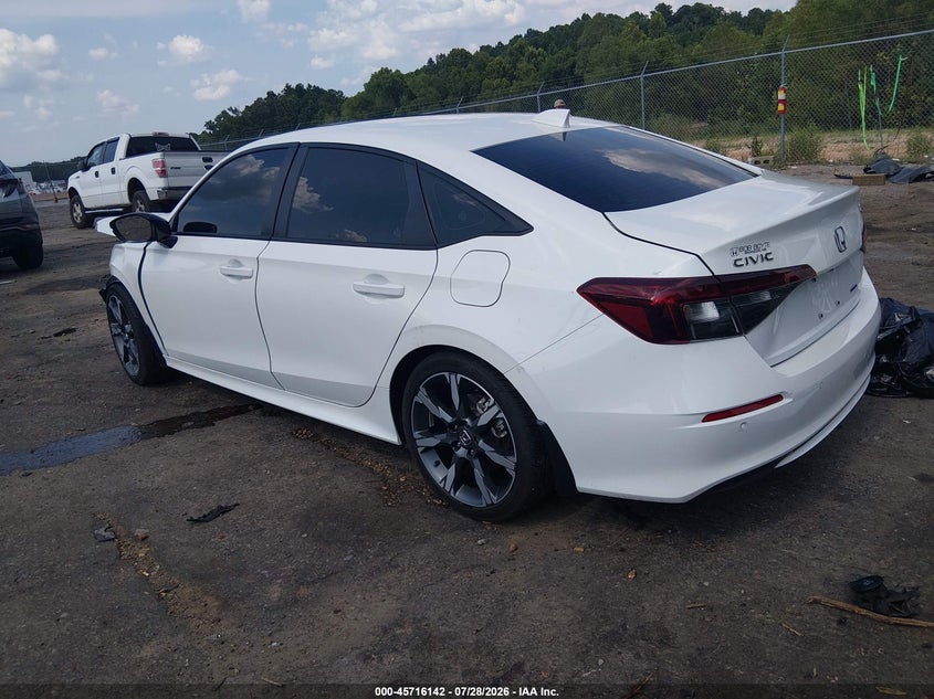 Vin: 2hgfe4f88sh349830, lot: 46214824, honda civic hybrid sport/sport touring 20253