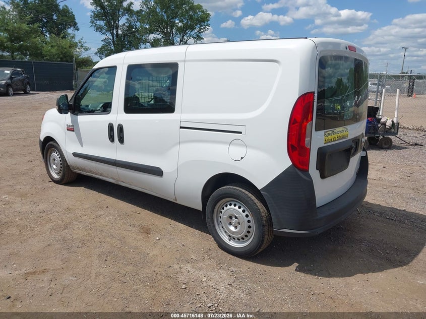 Vin: zfberfab0j6h97787, lot: 46214830, ram promaster city tradesman 20183