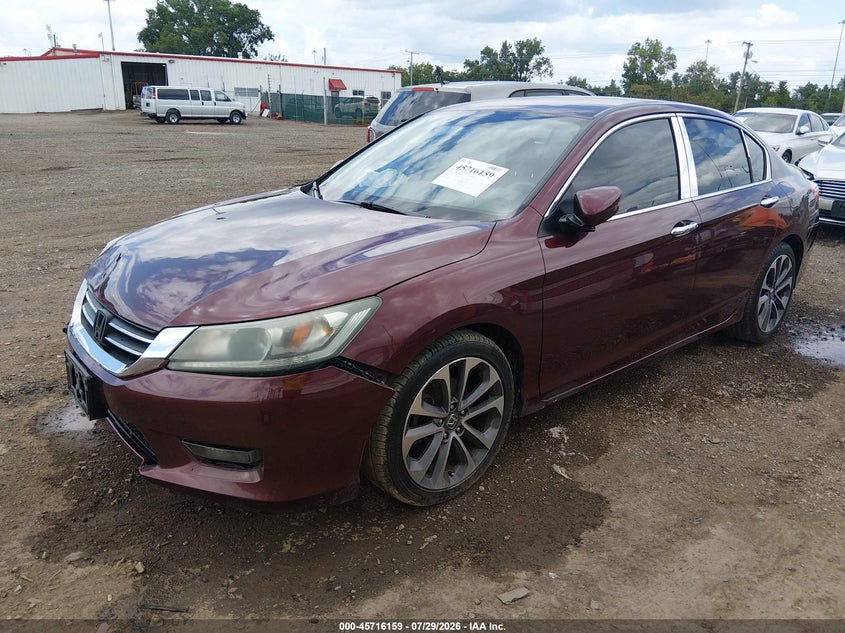 Vin: 1hgcr2f51ea184420, lot: 46214841, honda accord sport 20142